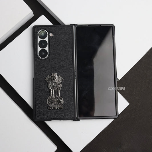 Galaxy Z Fold Series Satyamev Jayate Leather Case