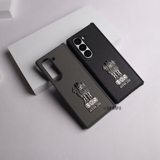 Galaxy Z Fold Series Satyamev Jayate Leather Case